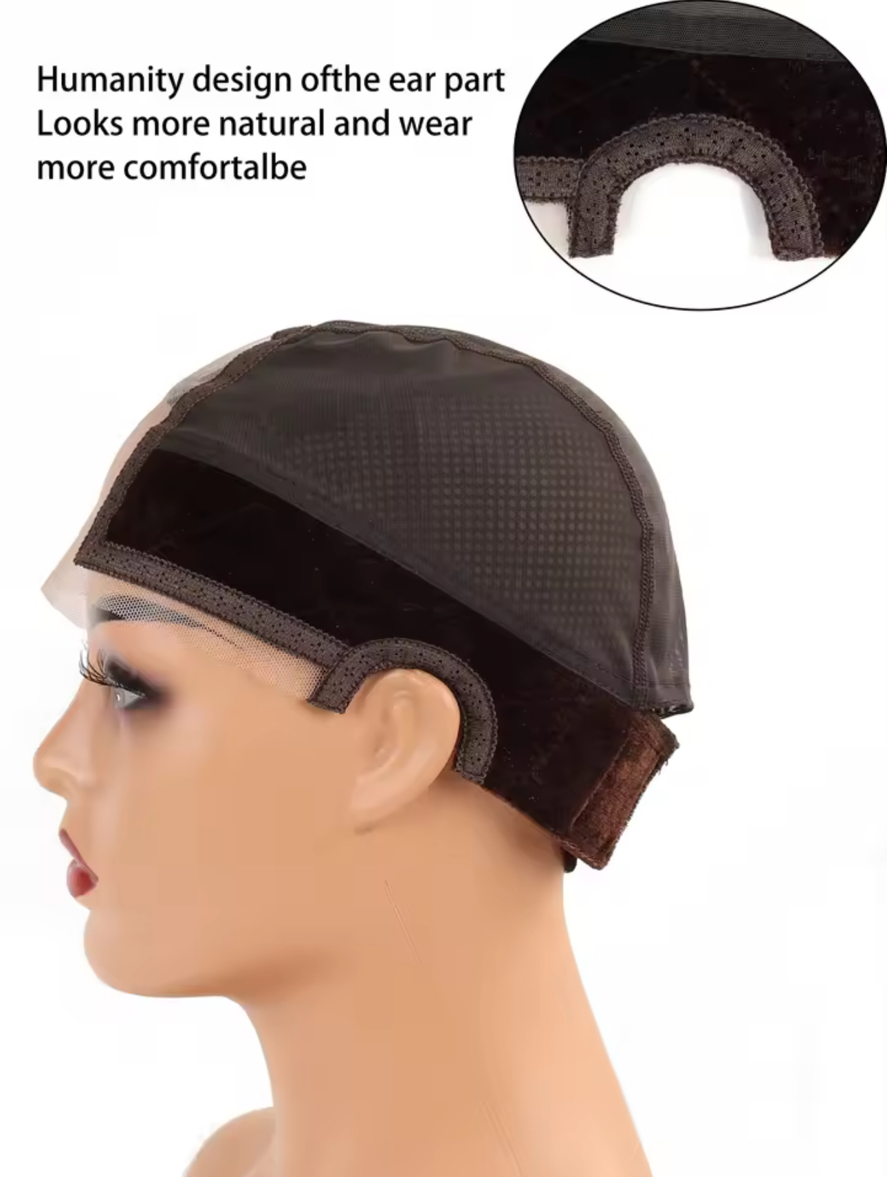 Crowned by Keisha “Save your Edges” Adjustable, Velvet Wig Grip Cap with 4x5 Transparent Lace With Velcro - Image 16